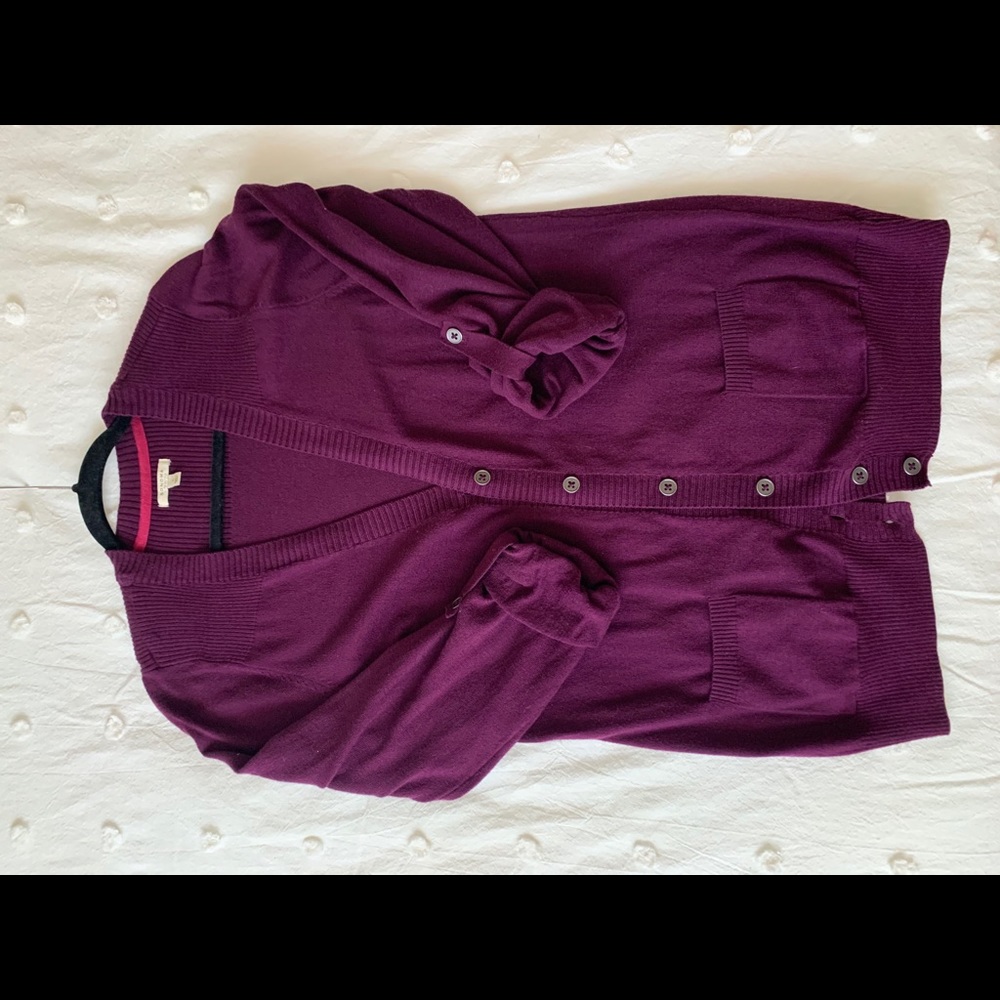 3/4 sleeve cardigan sweater